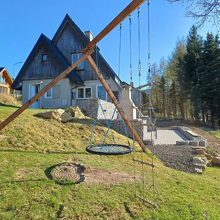 Chaloupka Na Vrsku Villa Loucna pod Klinovcem Ngoại thất bức ảnh